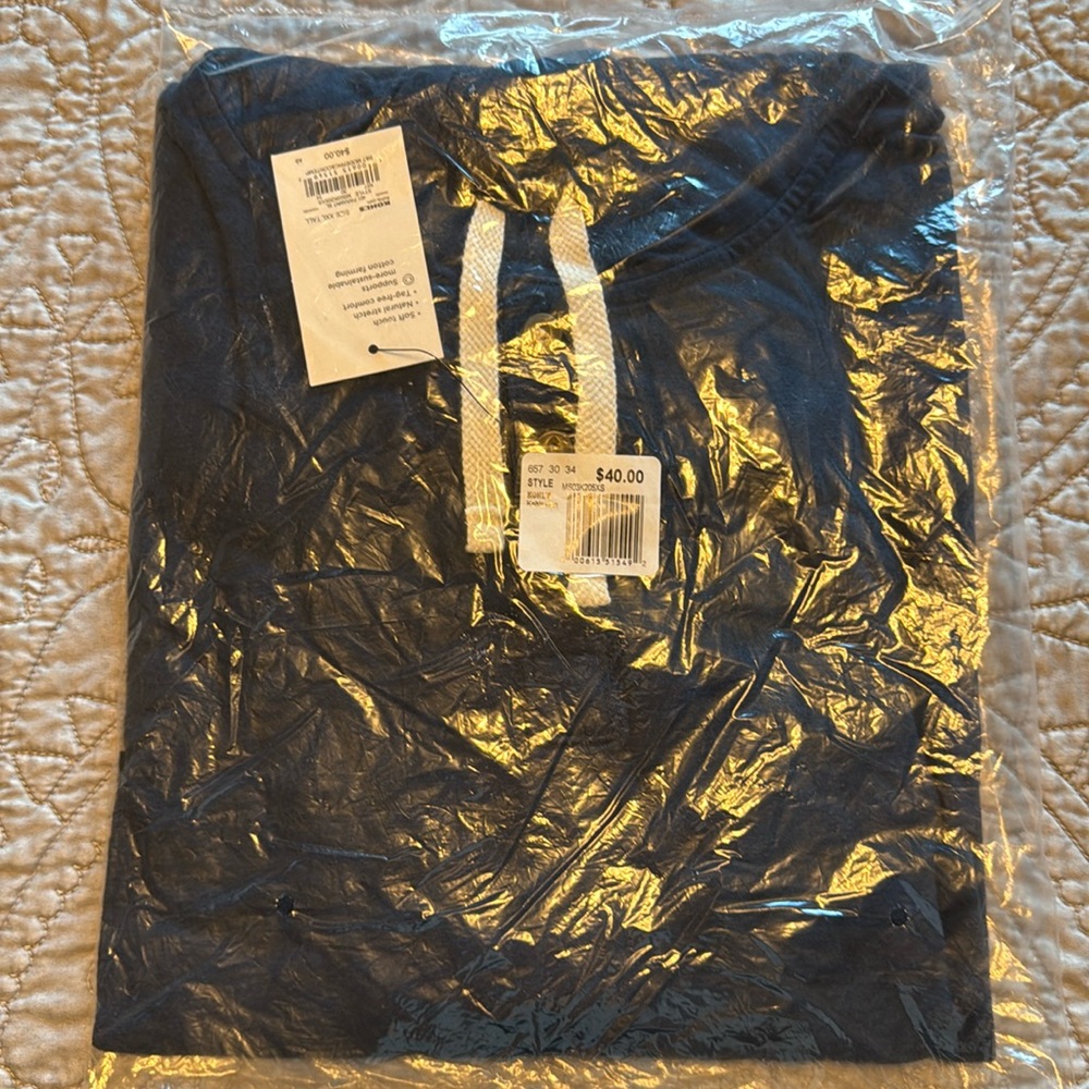 Men’s Sonoma Supersoft Hooded Henley size XXL TALL💪🏽 in navy